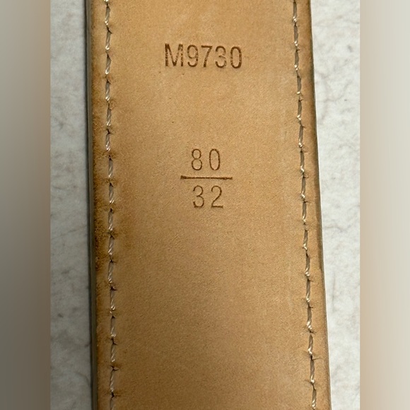 Louis Vuitton Damier Azur Canvas Tresor Belt - Picture 9 of 11